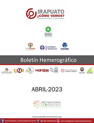 Boletín Hemerográfico
ABRIL-2023
 