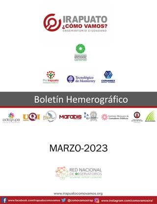 Boletín Hemerográfico
MARZO-2023
 