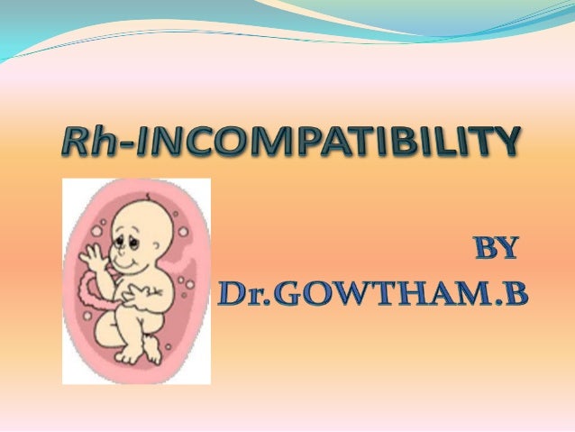 Rh Factor Incompatibility Chart