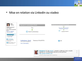 Mise en relation via Linkedin ou viadeo  