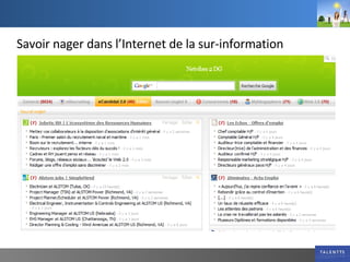 Savoir nager dans l’Internet de la sur-information  