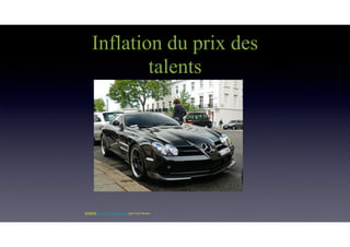Inflation du prix des
talents
SOURCE: www.entrepriseglobale.biz Jean-Yves Huwart 
 