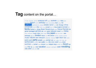 Tag content on the portal…
 
