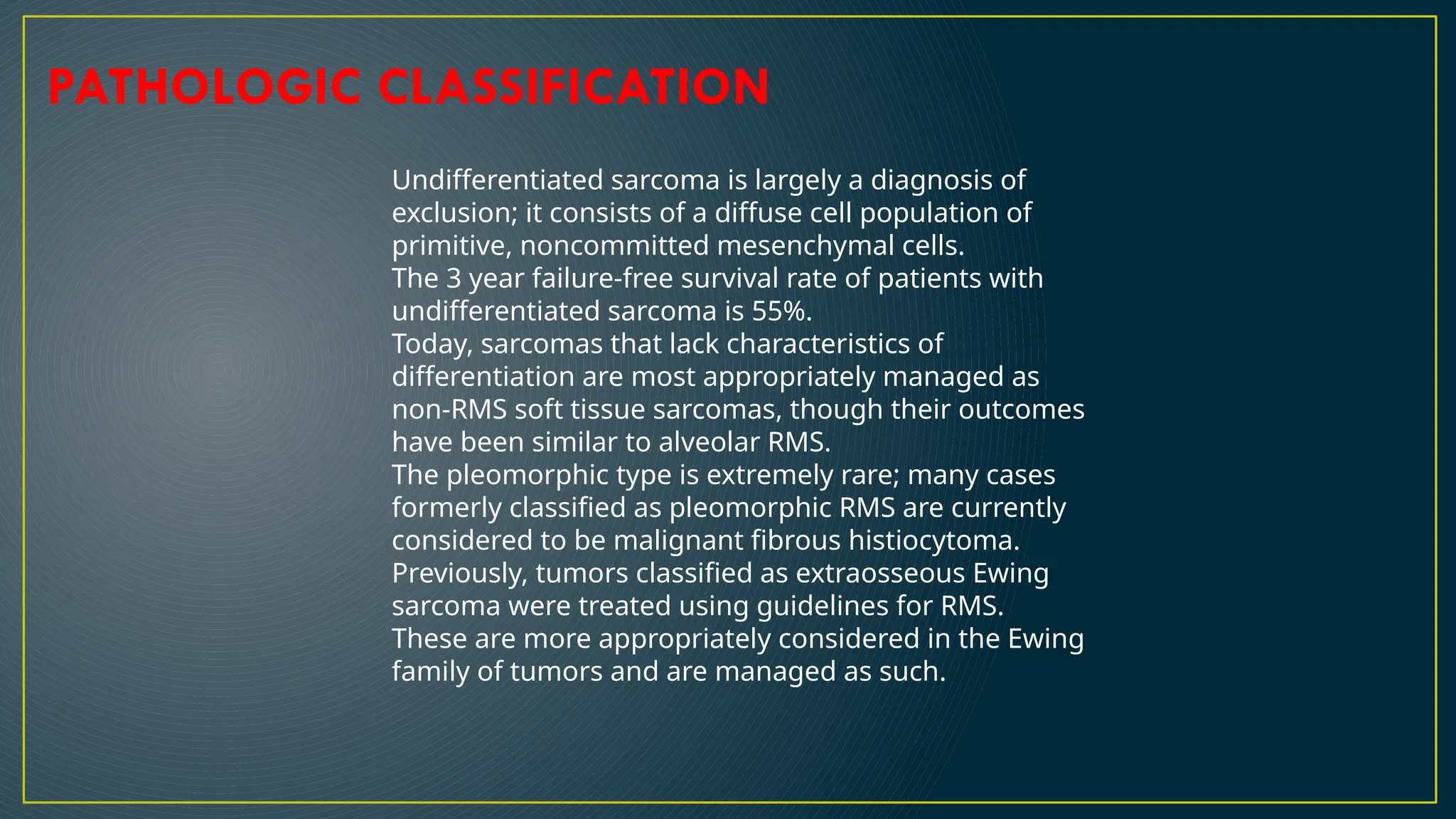 Pleomorphic Rms Rhabdomyosarcoma (RMS) is a highly malignant soft tissue sarcoma | PPTX