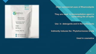 Washing Using Rhamnolipid Rhamnolipids.pptx