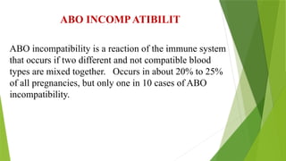 Comprehensive Overview of ABO and Rh Blood Incompatibility in Newborns ...