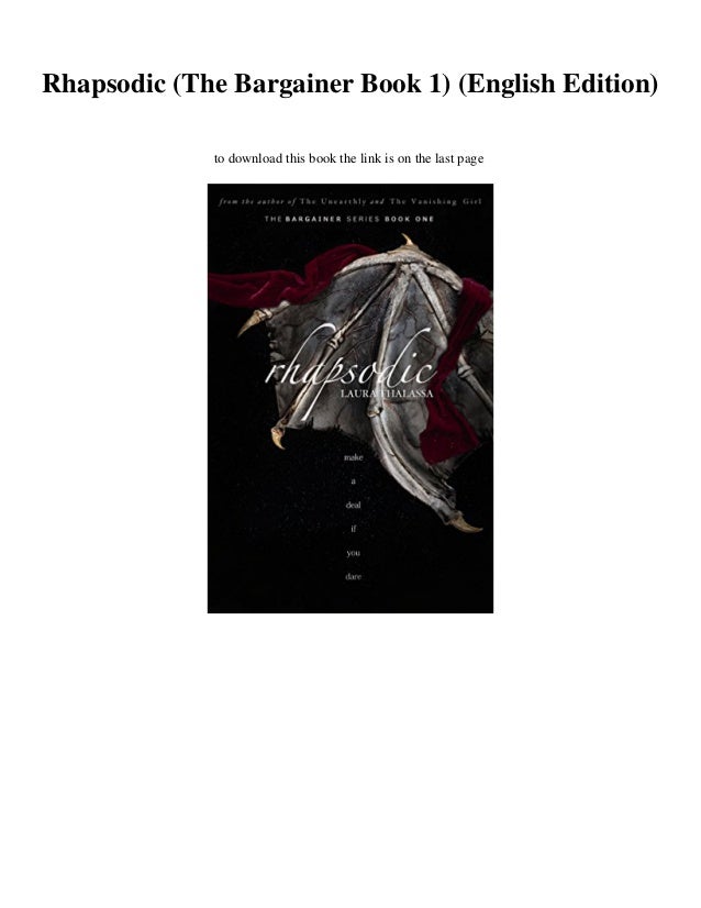 Ebook Best Seller Rhapsodic The Bargainer Book 1 English Edition