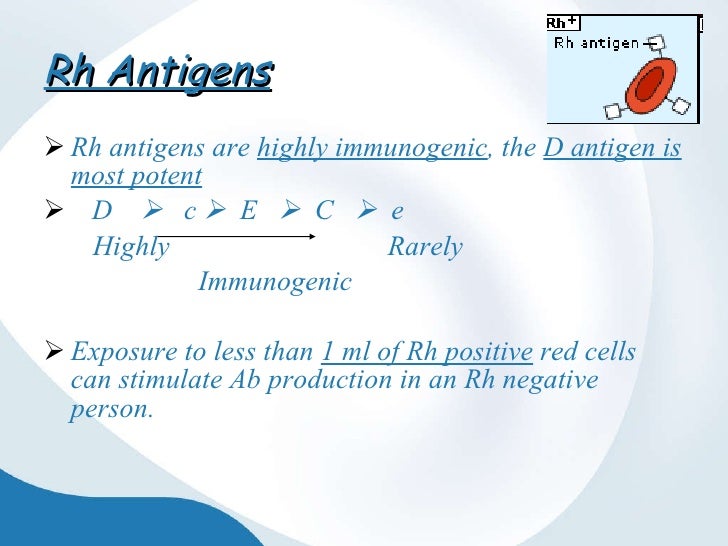 Rh Blood Group System Rh Blood Group System