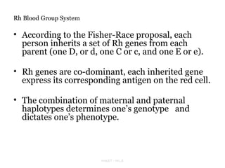 Comprehensive Overview of the Rh Blood Group System and Its Clinical ...
