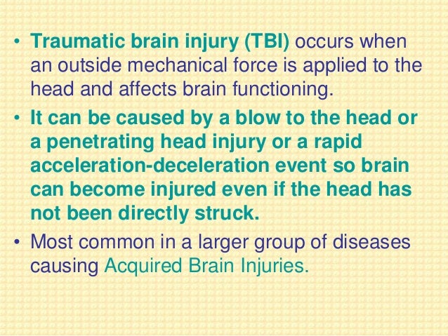 Traumatic Brain Injury Rehabilitation
