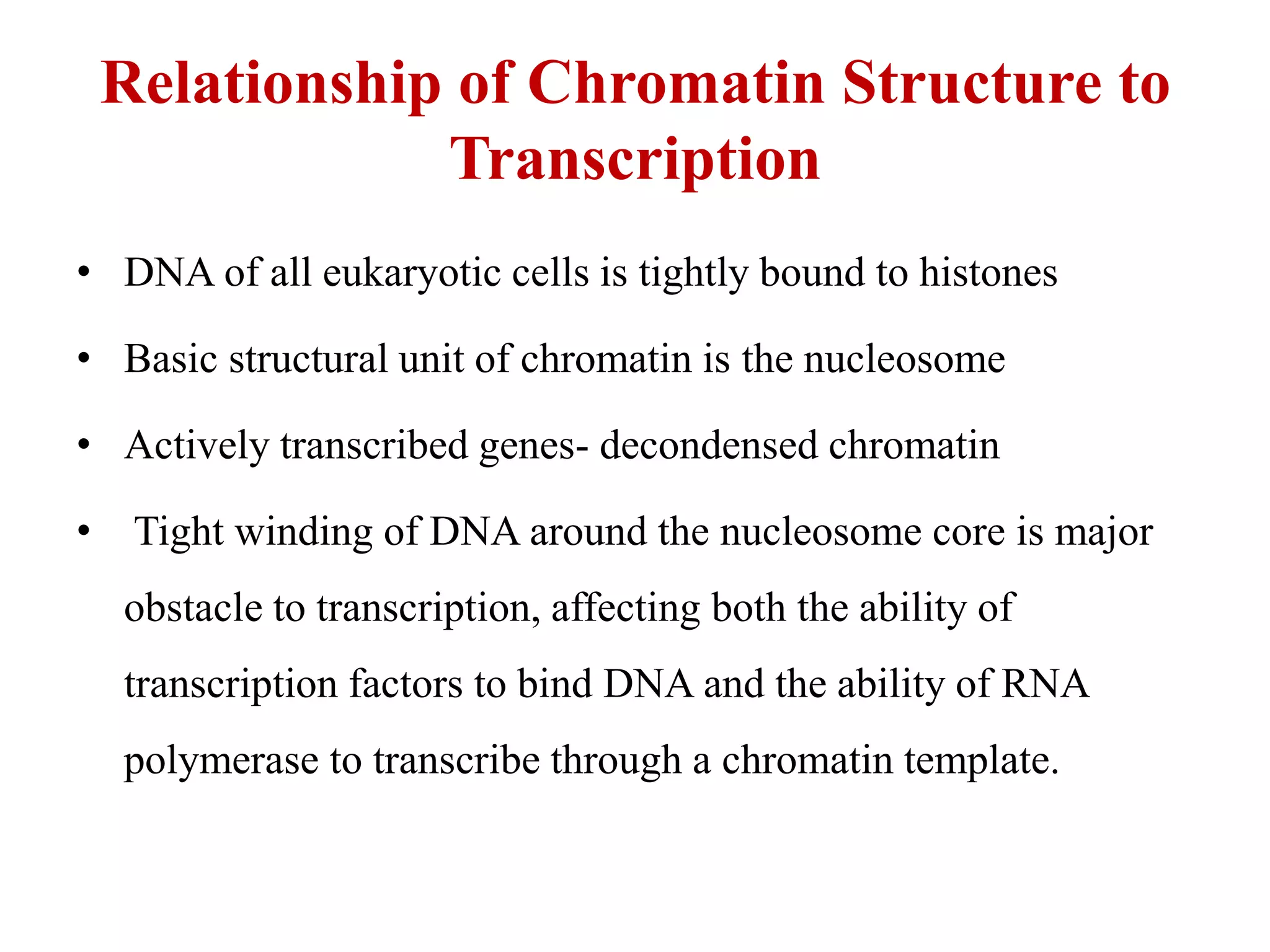 transcription activators, repressors, & control RNA splicing, procesing ...