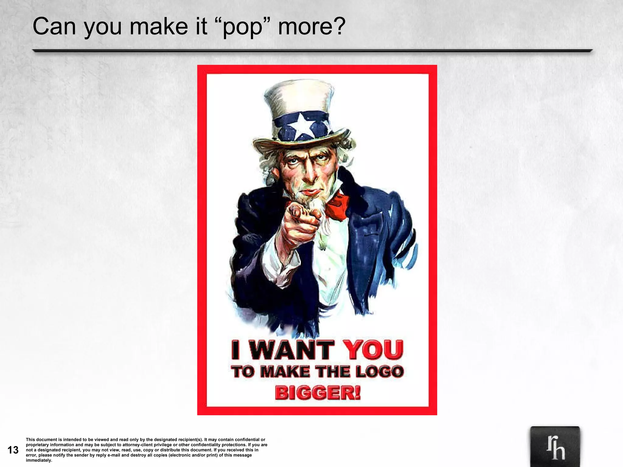 Can you make it “pop” more? 