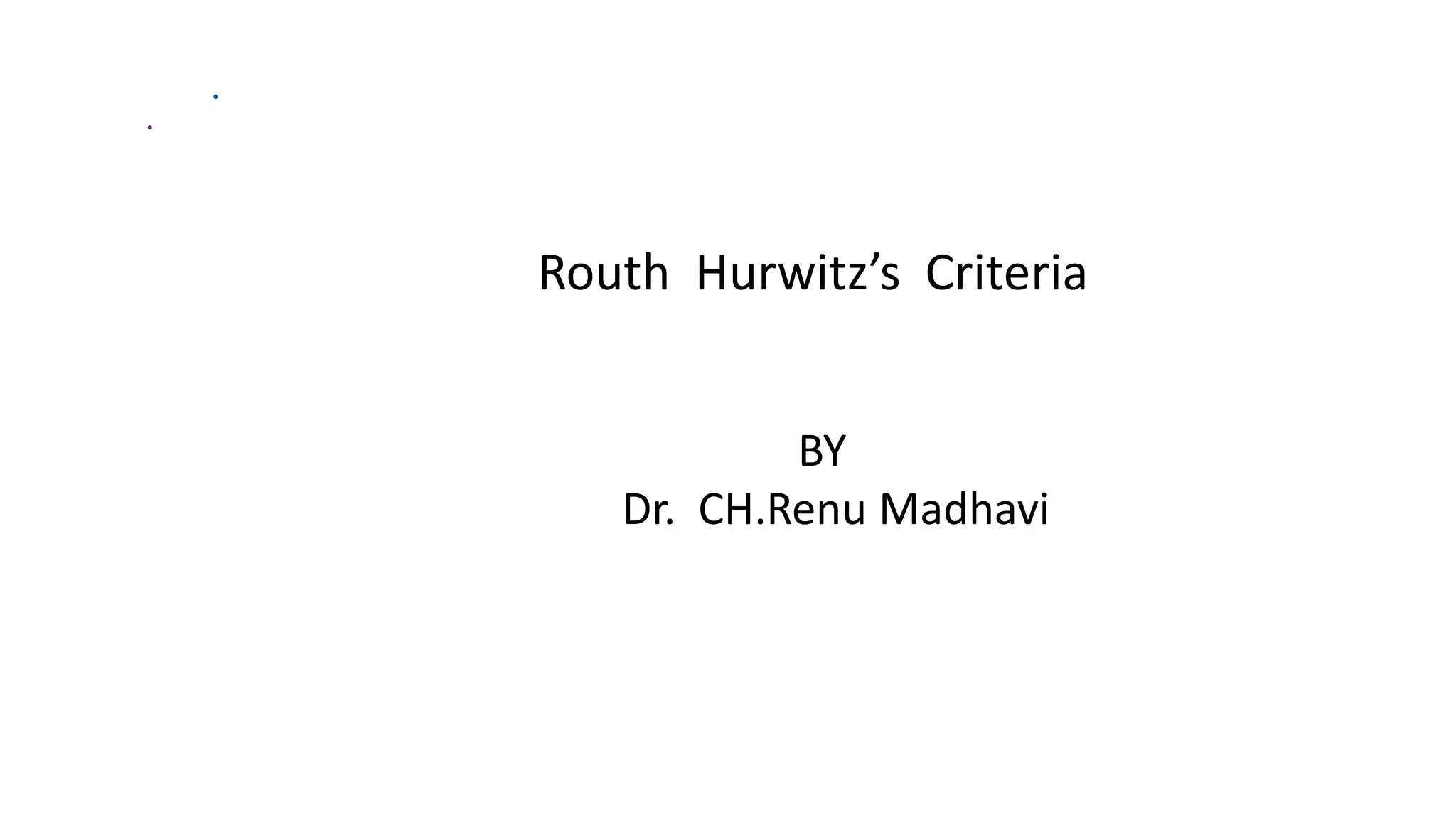 Rh criteria part 1 PPT
