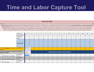Time and Labor Capture Tool
 