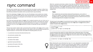 54
rsync command
OUT OF SCOPE
 