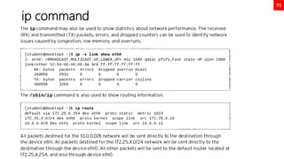 71
ip command
 