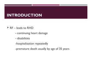 Rf And Rhd Rheumatic Fever and Rheumatic Heart Disease.ppt