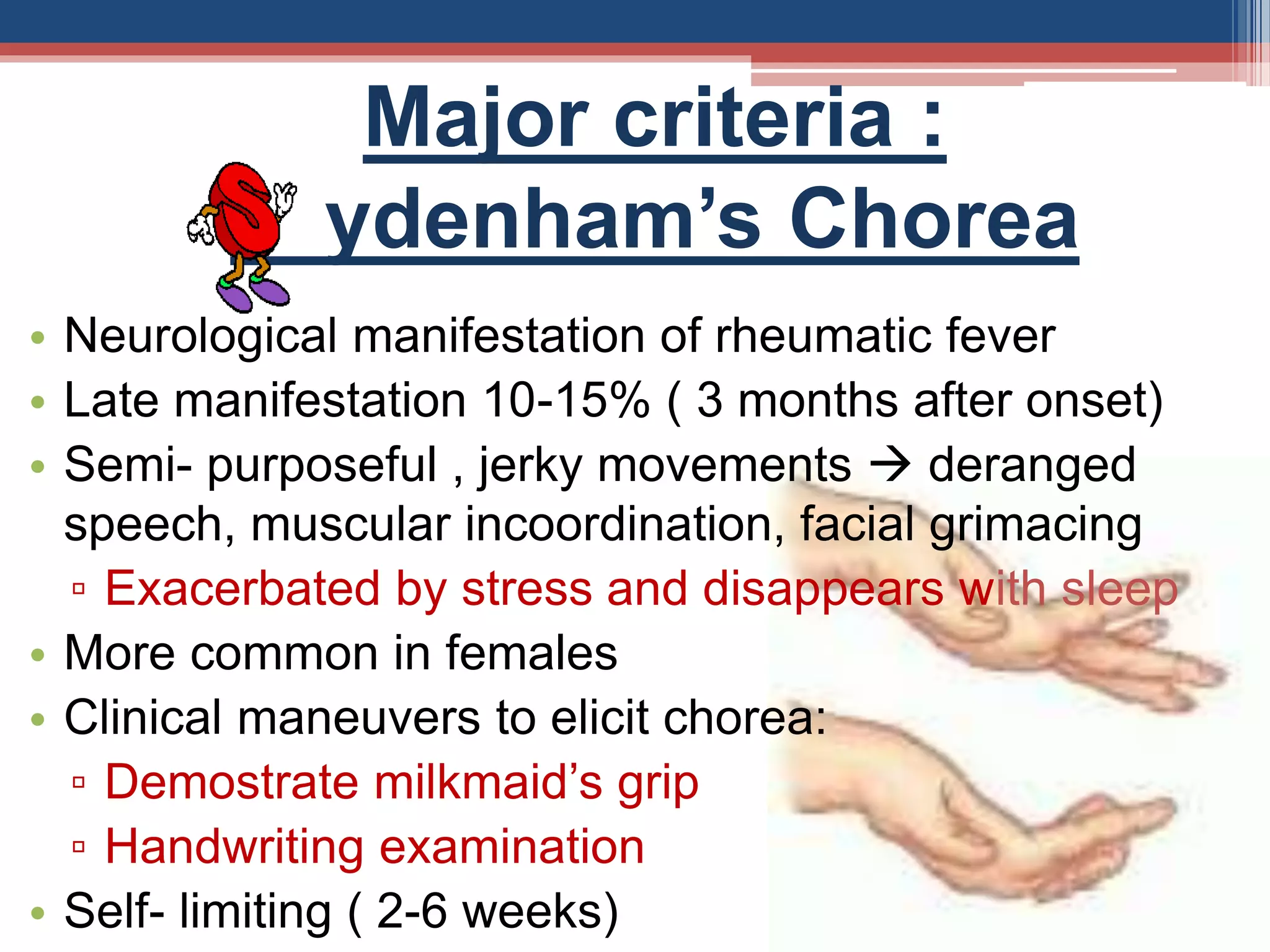 Rhd Crieteira Rheumatic heart disease | PPTX