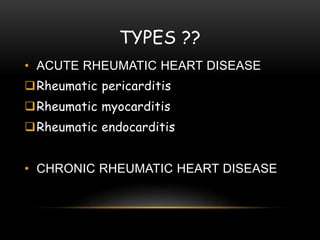 Rheumatic heart disease | PPTX