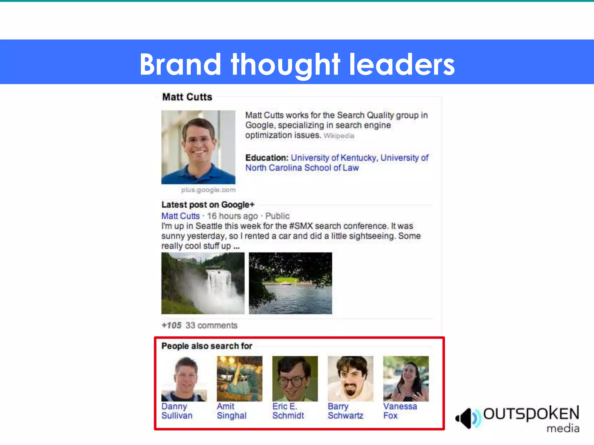 Brand thought leaders
 