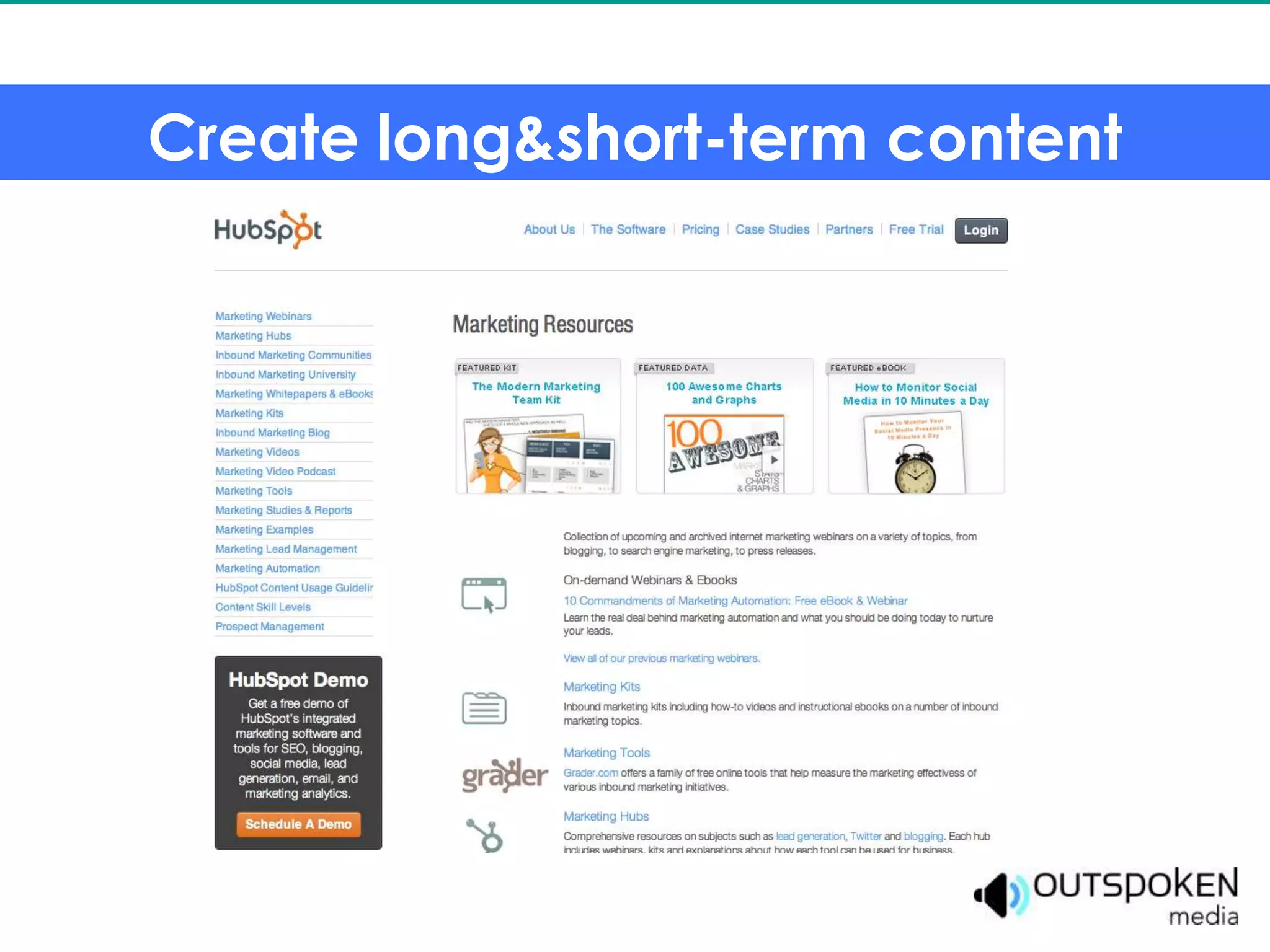 Create long&short-term content
 