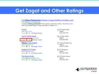 Get Zagat and Other Ratings
 