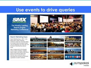 Use events to drive queries
 