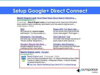 Setup Google+ Direct Connect
 
