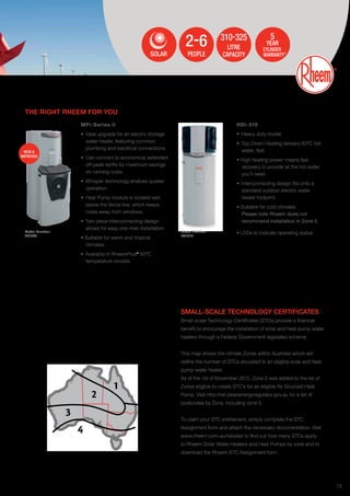 Rheem Hot Water Brochure - The Heater Man | PDF