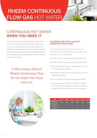 Rheem Hot Water Brochure - The Heater Man | PDF