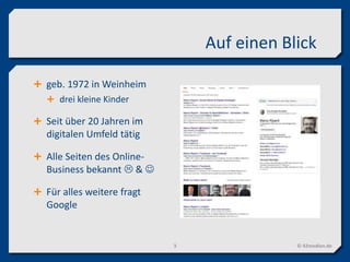 Auf einen Blick
 geb. 1972 in Weinheim
 drei kleine Kinder
 Seit über 20 Jahren im
digitalen Umfeld tätig
 Alle Seiten des Online-
Business bekannt  & 
 Für alles weitere fragt
Google
© 42medien.de3
 