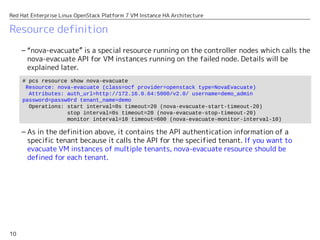 Red Hat Enterprise Linux OpenStack Platform 7 - VM Instance HA ...