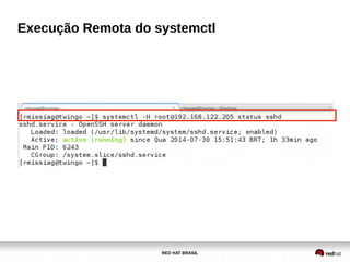RED HAT BRASIL
Execução Remota do systemctl
 