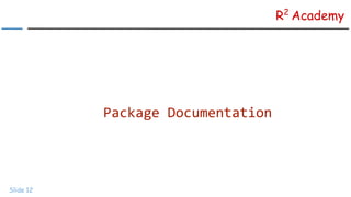 R Programming: Getting Help In R | PPT