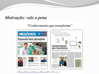 Motivação: vale a pena
 