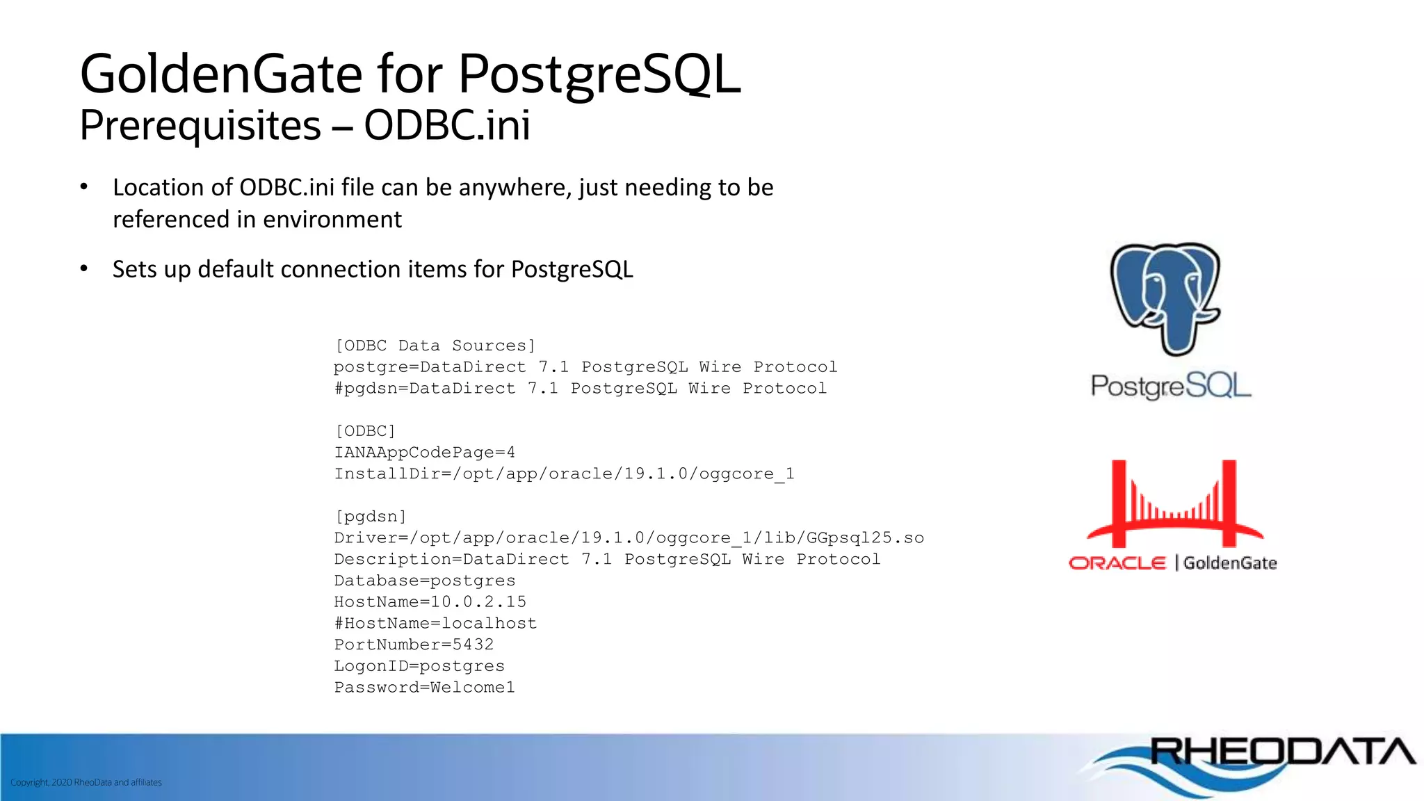 Improve PostgreSQL replication with Oracle GoldenGate