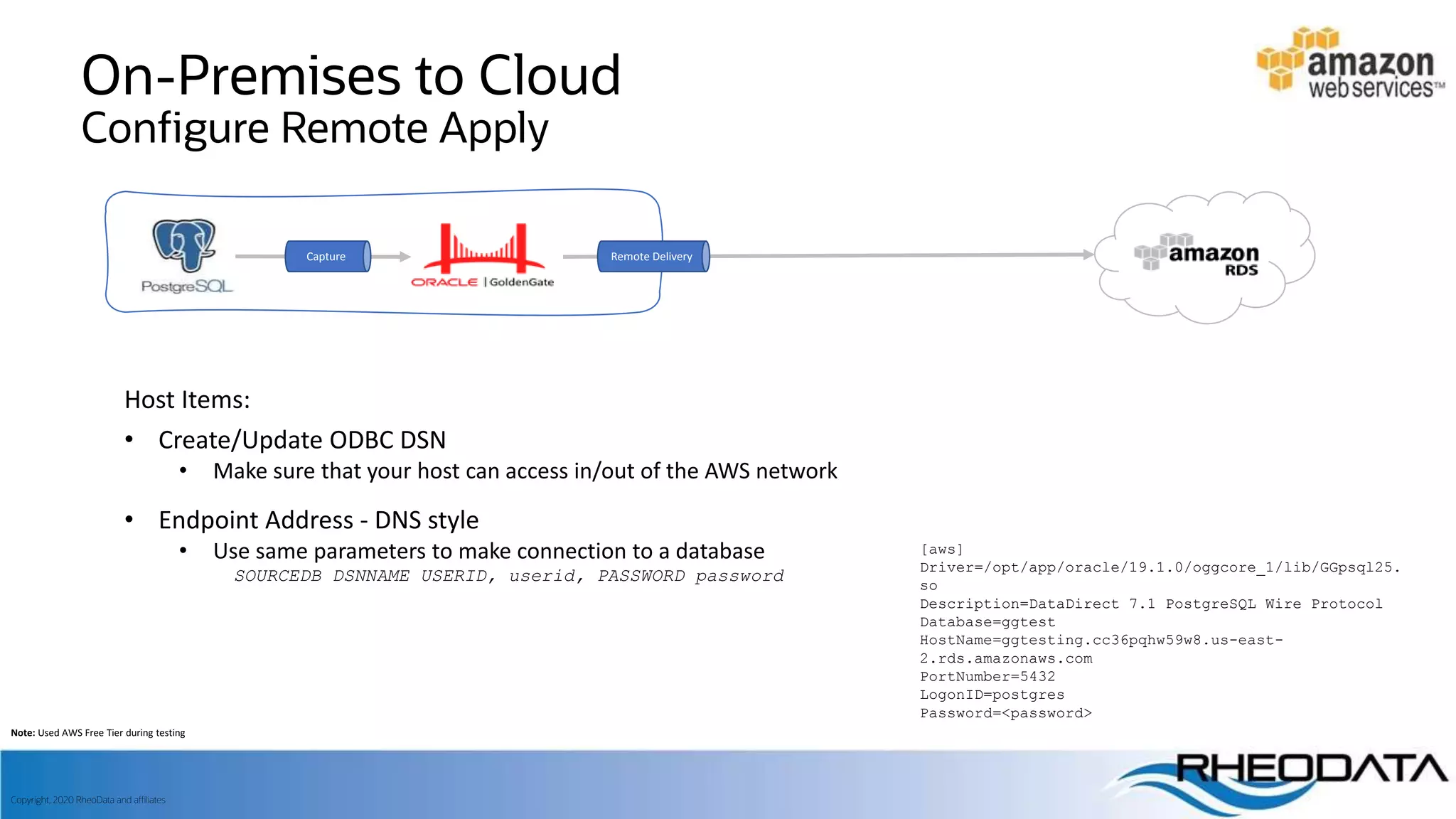 Improve PostgreSQL replication with Oracle GoldenGate