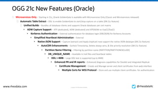 Oracle GoldenGate 21c New Features and Best Practices | PPTX
