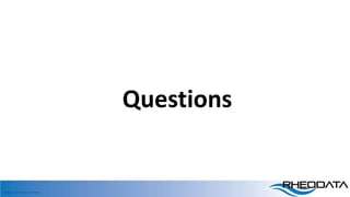 Copyright, 2020 RheoData and affiliates
Questions
 
