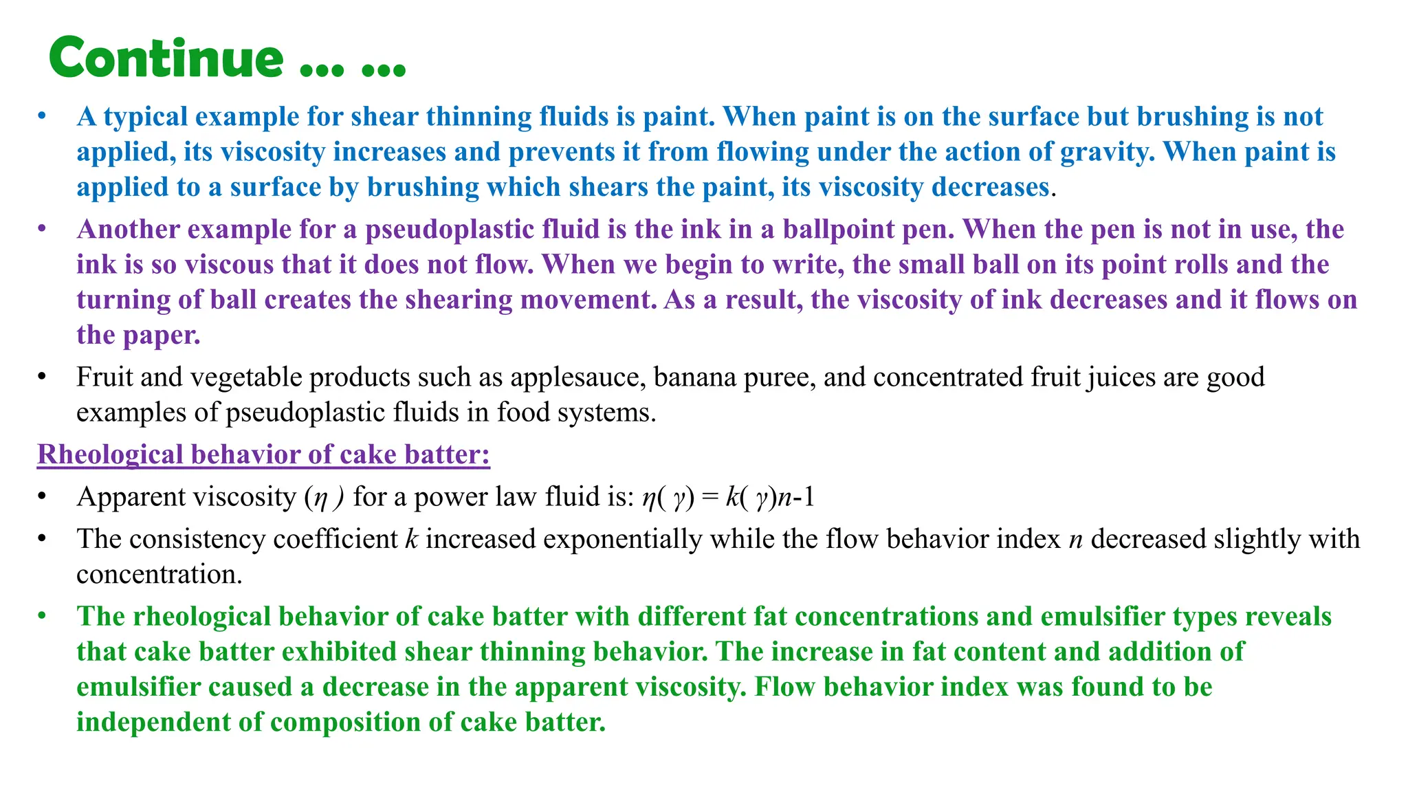 Rheological properties of food Materials | PDF