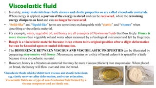 Rheological properties of food Materials | PDF