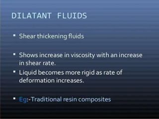 Rheological properties (physical properties) of dental materials | PPTX