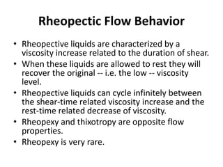 Rheopectic Graph Rheology | PPTX