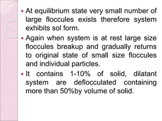 Deflocculated Particle System RHEOLOGY | PPT