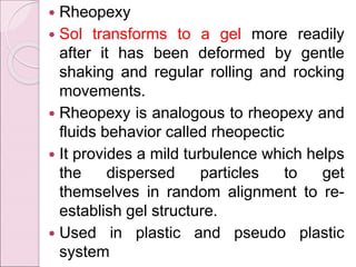 Two Common Rheopetic Fluids UNIT II RHEOLOGY PPT Physical Pharmaceutics II | PPT