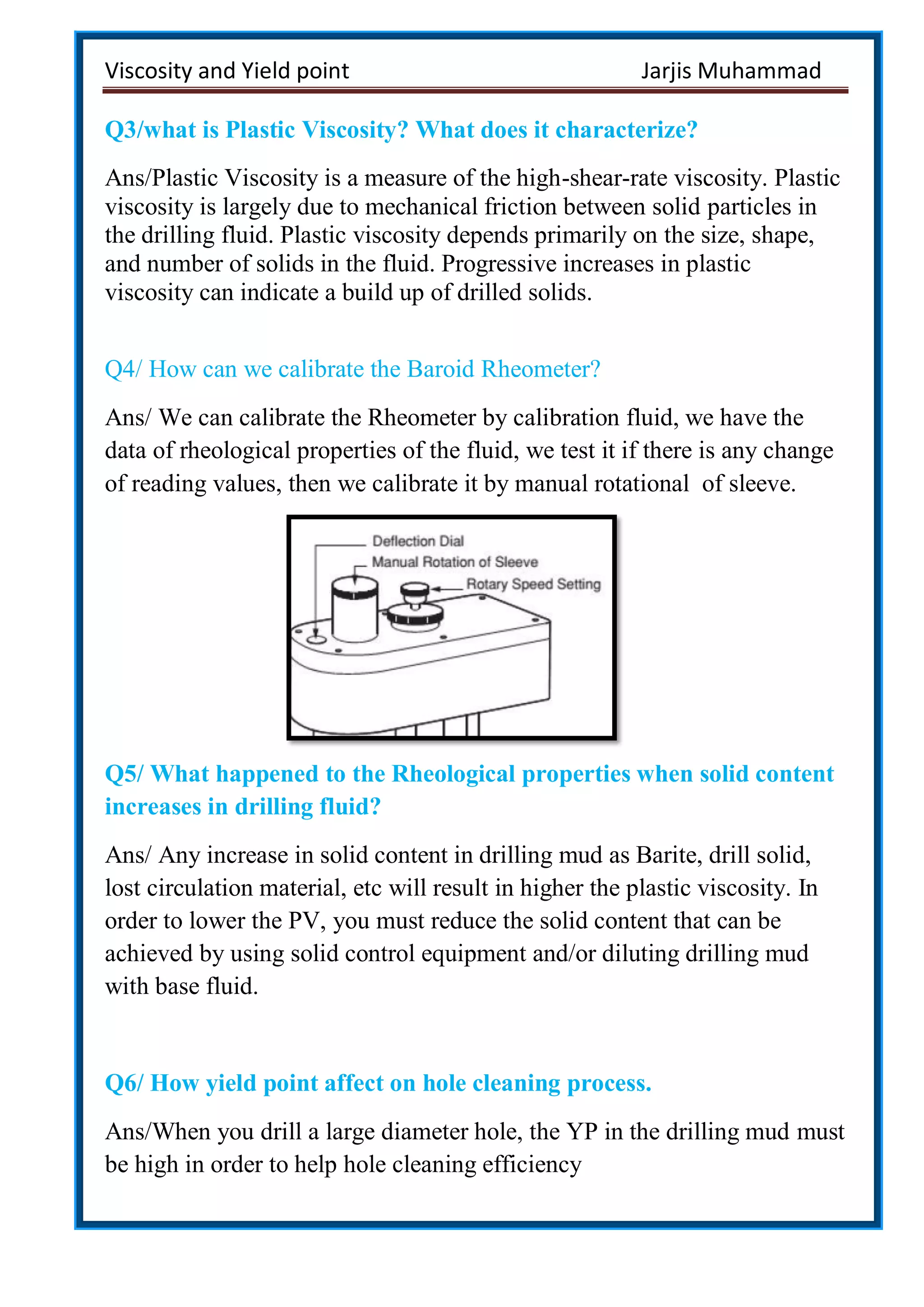 Viscosity and yield point exp. by jarjis PDF