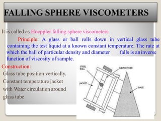 Falling Sphere Method Rheology | PPTX