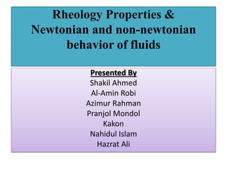 Rheology properties & flow of Print paste | PPTX