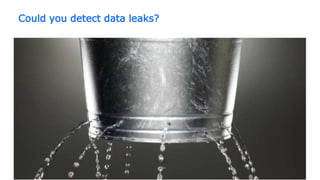 Could you detect data leaks?
 