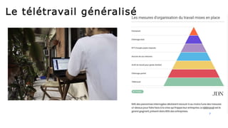 7
Le télétravail généralisé
 